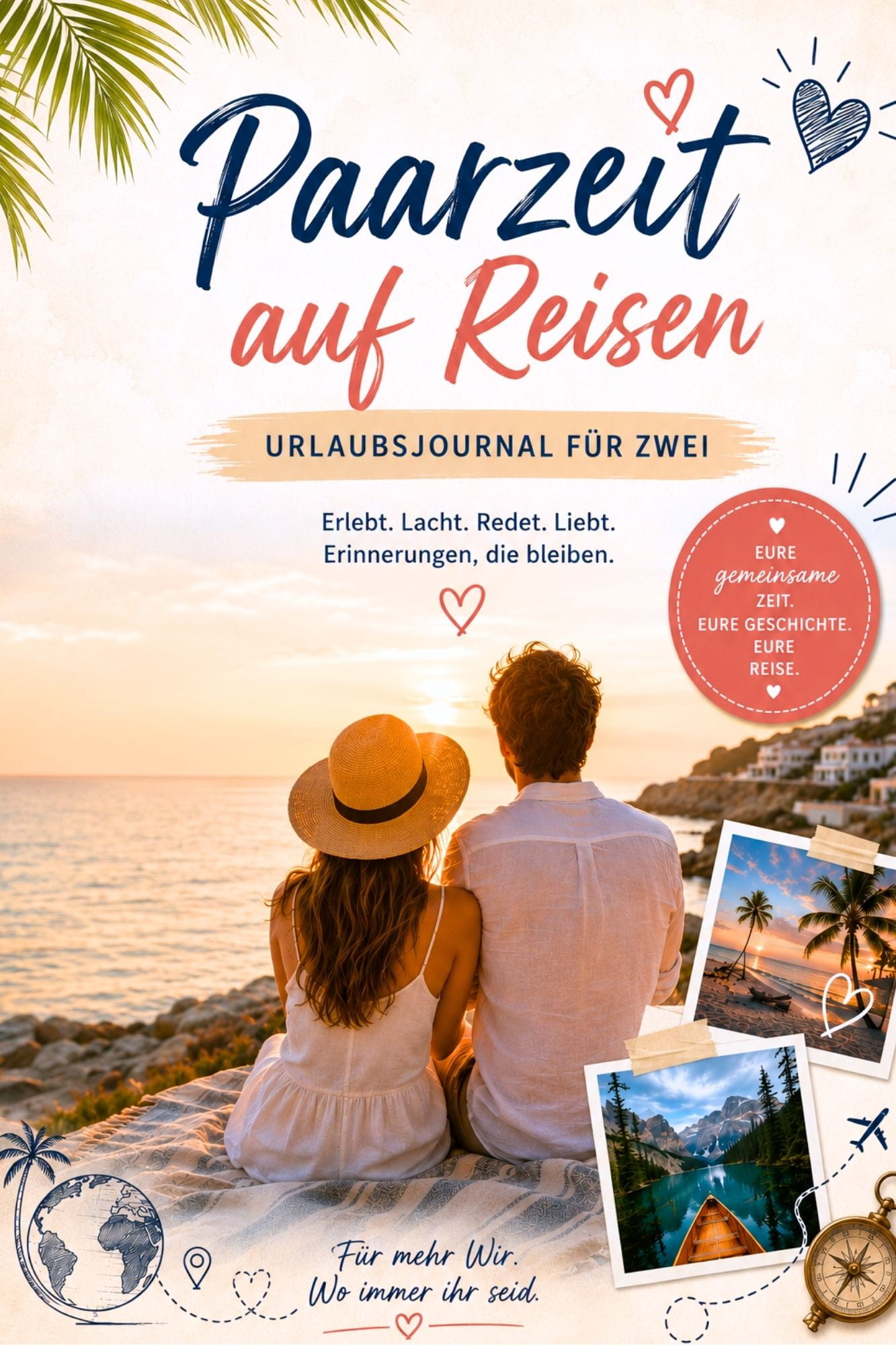 Paarzeit auf Reisen – Urlaubsjournal für Zwei