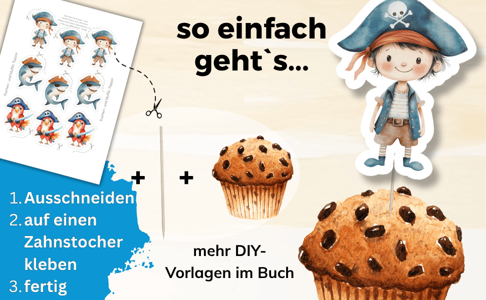 Kindergeburtstag organisieren — Komplettpaket mit allen Druckvorlagen für die Piratenparty