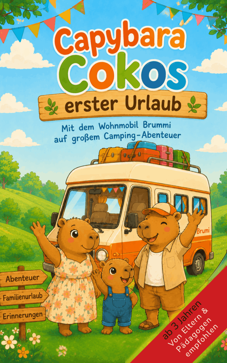 Capybara Cokos erster Urlaub Mit dem Wohnmobil Brummi auf großem Camping-Abenteuer