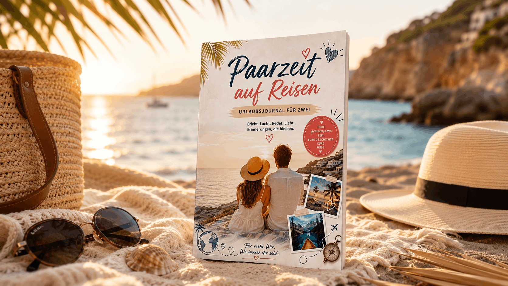 Paarzeit auf Reisen - Urlaubsjournal für Zwei: Euer persönliches Urlaubsjournal mit Fragen, Challenges & Platz für eure unvergessliche Erinnerungen1