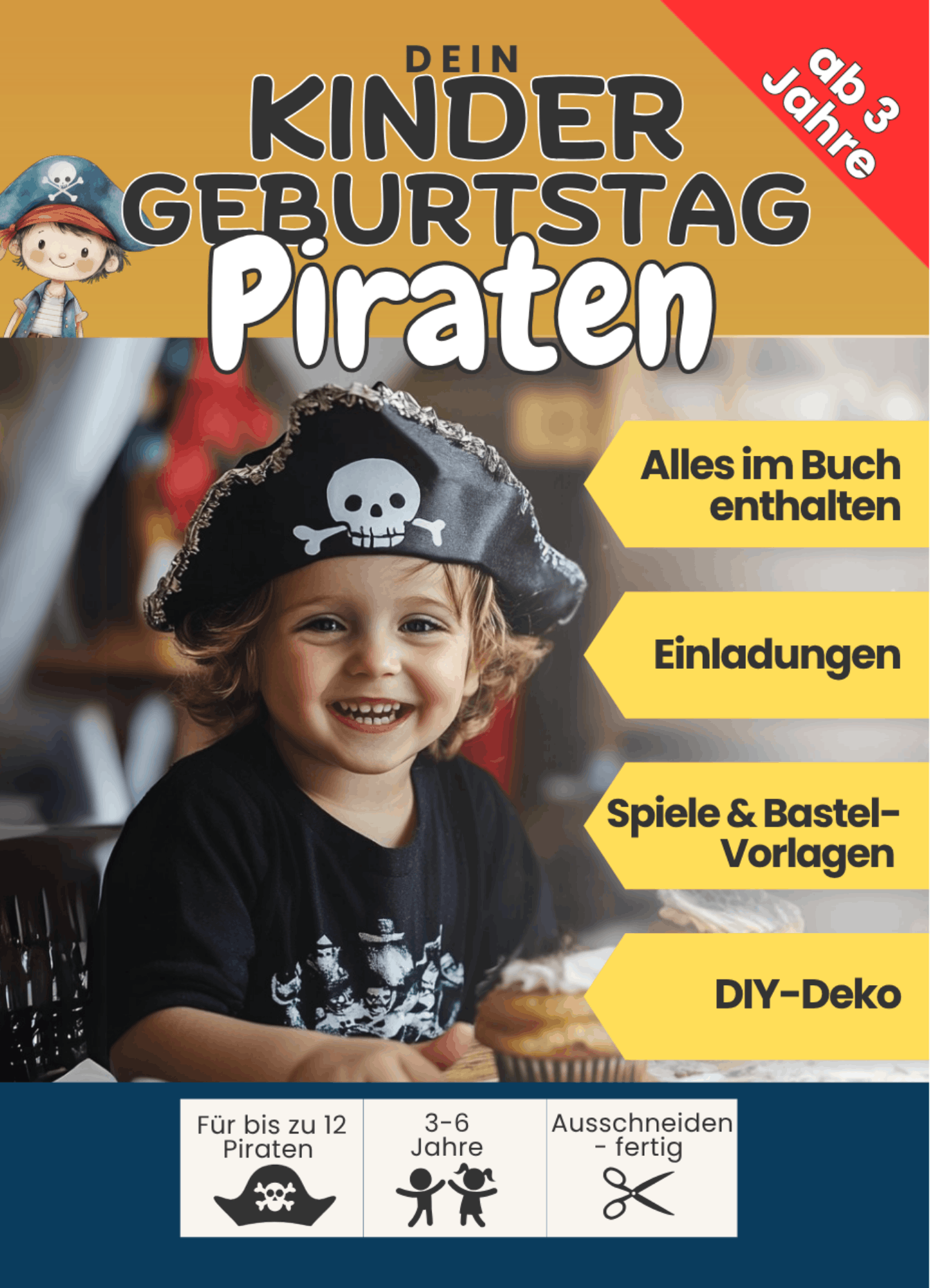 Kindergeburtstag organisieren — Buchcover Dein Piraten Kindergeburtstag