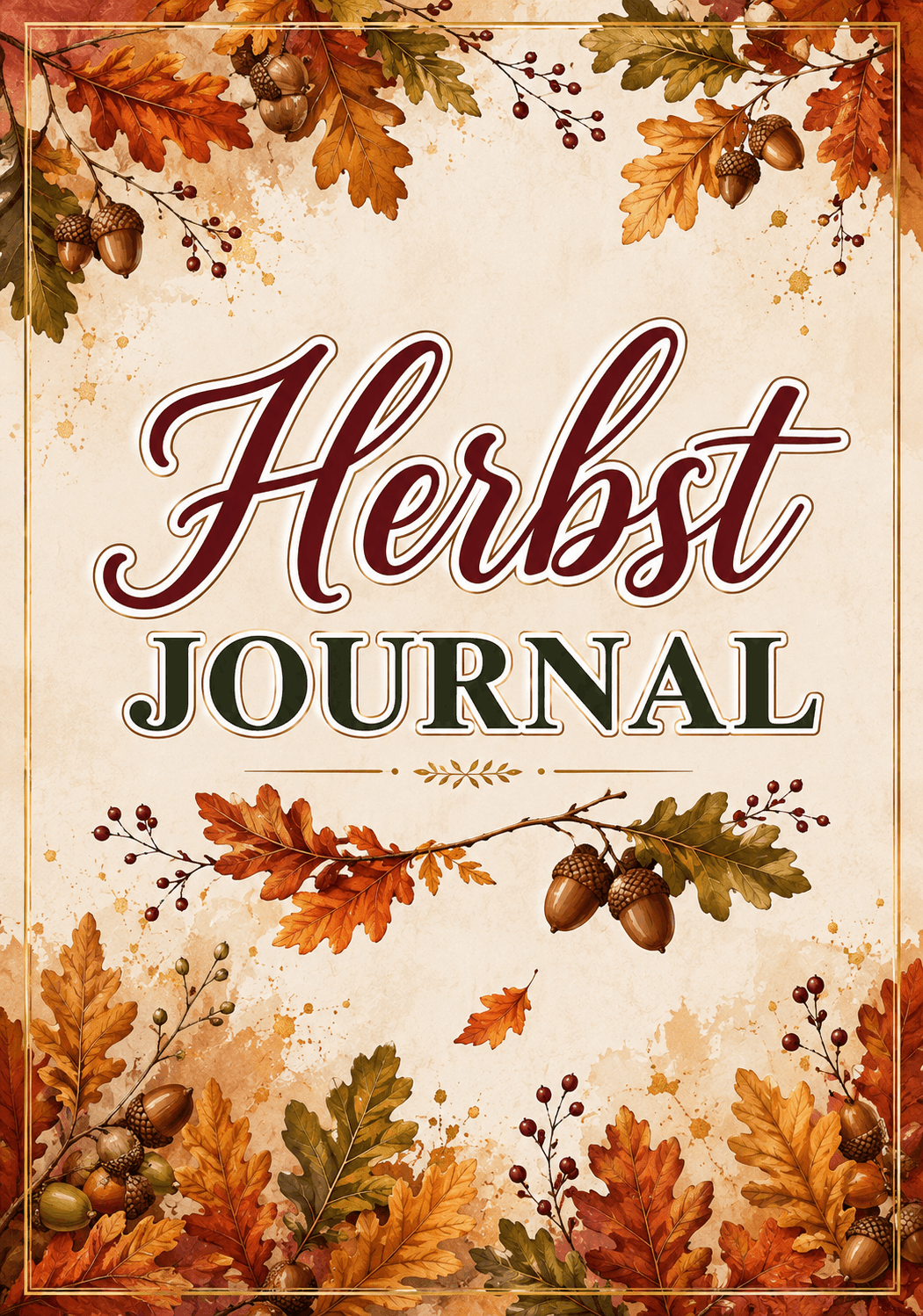 Cover des Herbst-Journals für Achtsamkeit und Selbstfürsorge